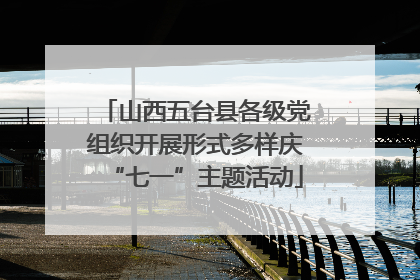 山西五台县各级党组织开展形式多样庆“七一”主题活动