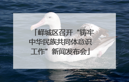 峄城区召开“铸牢中华民族共同体意识工作”新闻发布会