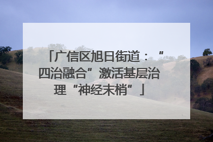 广信区旭日街道：“四治融合”激活基层治理“神经末梢”