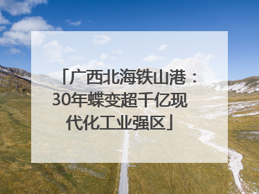 广西北海铁山港：30年蝶变超千亿现代化工业强区