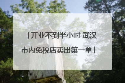 开业不到半小时 武汉市内免税店卖出第一单