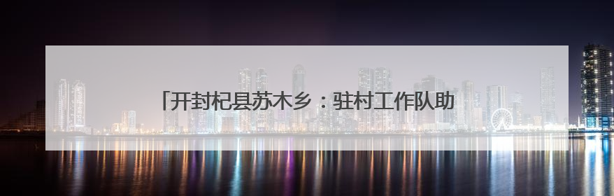 开封杞县苏木乡：驻村工作队助力夏粮抢收按下 “快进键”