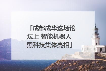 成都成华这场论坛上 智能机器人黑科技集体亮相