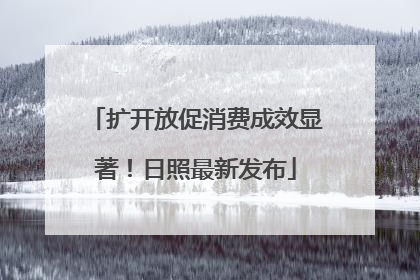 扩开放促消费成效显著！日照最新发布