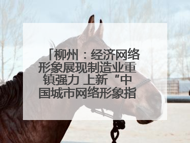 柳州：经济网络形象展现制造业重镇强力 上新“中国城市网络形象指数”报告