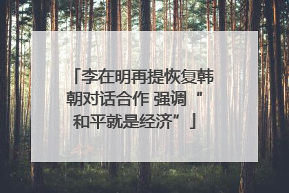 李在明再提恢复韩朝对话合作 强调“和平就是经济”