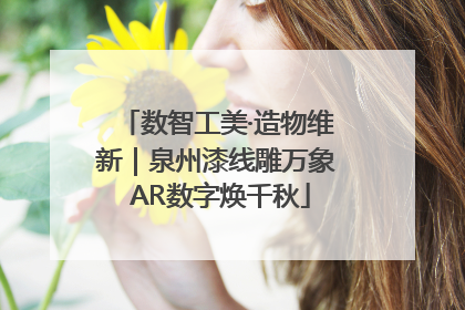 数智工美·造物维新｜泉州漆线雕万象 AR数字焕千秋