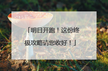 明日开跑！这份终极攻略请您收好！