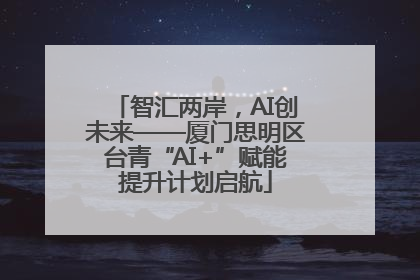 智汇两岸，AI创未来——厦门思明区台青“AI+”赋能提升计划启航