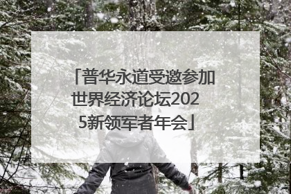 普华永道受邀参加世界经济论坛2025新领军者年会