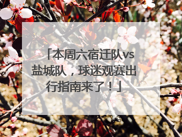 本周六宿迁队vs盐城队，球迷观赛出行指南来了！