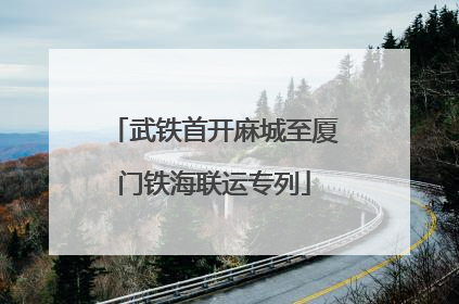 武铁首开麻城至厦门铁海联运专列
