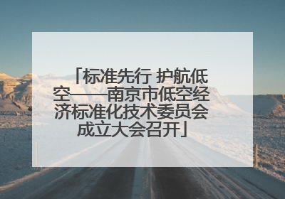 标准先行 护航低空——南京市低空经济标准化技术委员会成立大会召开