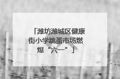 潍坊潍城区健康街小学跳蚤市场燃爆“六一”