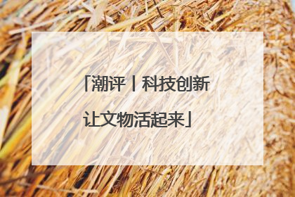 潮评丨科技创新让文物活起来