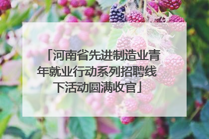 河南省先进制造业青年就业行动系列招聘线下活动圆满收官