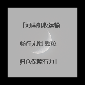 河南机收运输畅行无阻 颗粒归仓保障有力