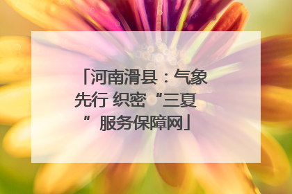河南滑县：气象先行 织密“三夏”服务保障网