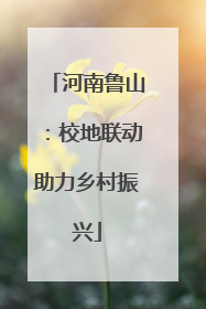 河南鲁山：校地联动助力乡村振兴