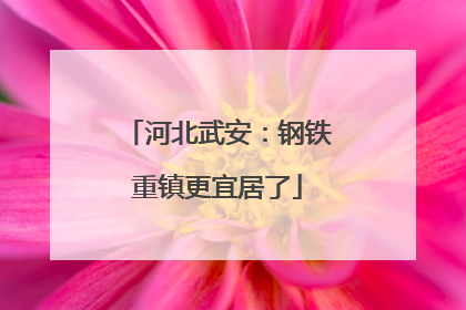 河北武安：钢铁重镇更宜居了