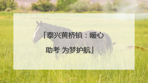 泰兴黄桥镇：暖心助考 为梦护航