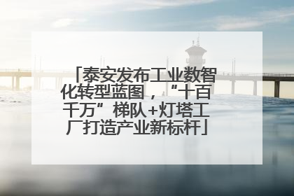 泰安发布工业数智化转型蓝图，“十百千万”梯队+灯塔工厂打造产业新标杆