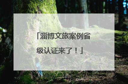 淄博文旅案例省级认证来了！