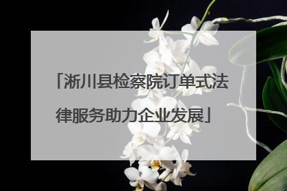 淅川县检察院订单式法律服务助力企业发展