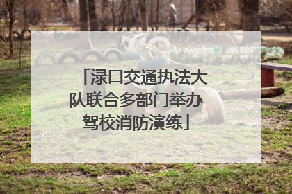 渌口交通执法大队联合多部门举办驾校消防演练