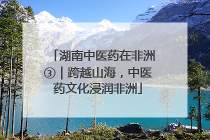 湖南中医药在非洲③｜跨越山海，中医药文化浸润非洲