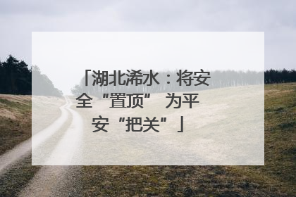 湖北浠水：将安全“置顶” 为平安“把关”