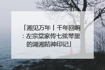 湘见万年丨千年回响：左宗棠家传七弦琴里的湖湘精神印记