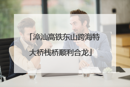 漳汕高铁东山跨海特大桥栈桥顺利合龙