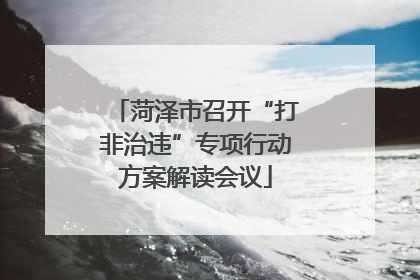 菏泽市召开“打非治违”专项行动方案解读会议