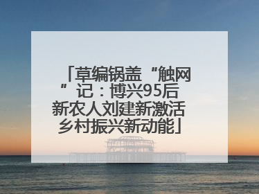 草编锅盖“触网”记：博兴95后新农人刘建新激活乡村振兴新动能
