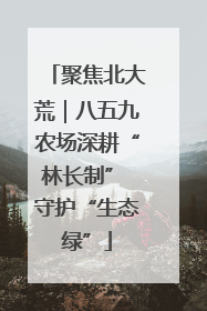 聚焦北大荒｜八五九农场深耕“林长制” 守护“生态绿”