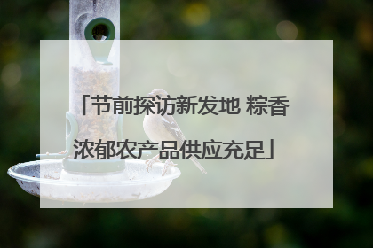 节前探访新发地 粽香浓郁农产品供应充足
