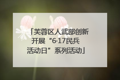 芙蓉区人武部创新开展“6·17民兵活动日”系列活动