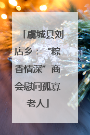 虞城县刘店乡：“粽香情深”商会慰问孤寡老人
