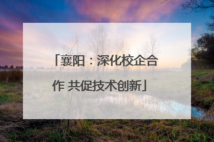 襄阳：深化校企合作 共促技术创新