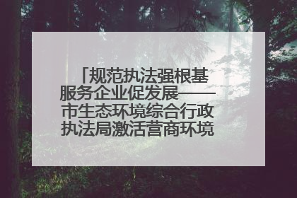 规范执法强根基 服务企业促发展——市生态环境综合行政执法局激活营商环境“绿色动能”