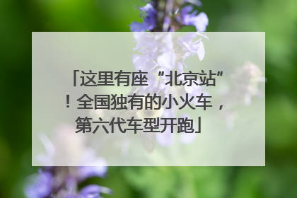 这里有座“北京站”！全国独有的小火车，第六代车型开跑