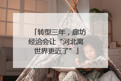 转型三年，廊坊经洽会让“河北离世界更近了”