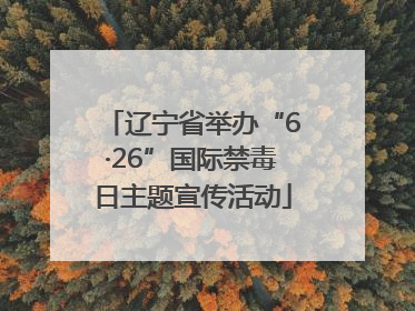 辽宁省举办“6·26”国际禁毒日主题宣传活动