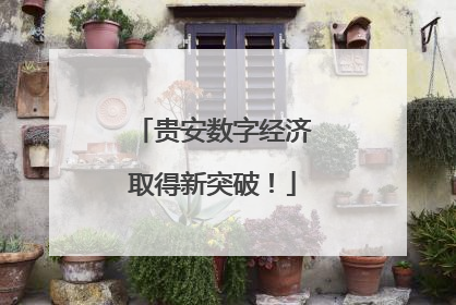 贵安数字经济取得新突破！
