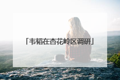 韦韬在杏花岭区调研