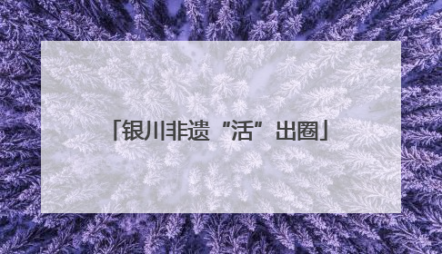 银川非遗“活”出圈
