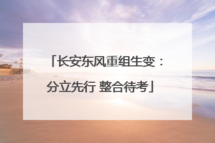 长安东风重组生变：分立先行 整合待考