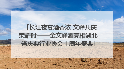 长江夜宴酒香浓 文峰共庆荣耀时——金文峰酒亮相湖北省庆典行业协会十周年盛典