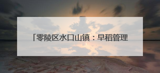 零陵区水口山镇：早稻管理见成效 稻浪飘香穗满田